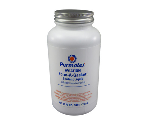 PERMATEX® 80017 No. 3 Aviation FORM-A-GASKET® Brown Sealant Liquid - 16 oz Bottle