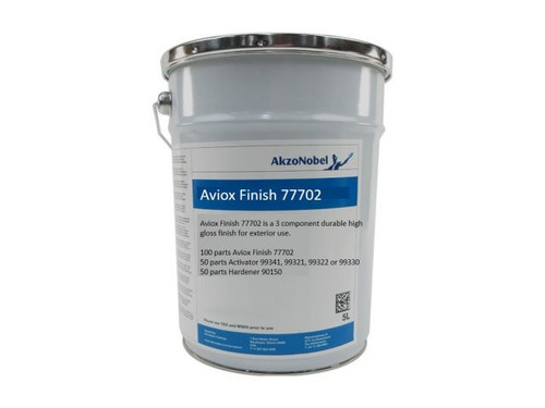 AkzoNobel Aviox® Finish 77702 BAC70846 (702443) White Polyurethane Topcoat - 5 Liter Tin
