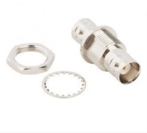 Amphenol RF 31-220N-RFX Brass/Nickel BNC Female Jack to Female Jack Straight Connector, Plug, Electrical - 25/Pack