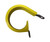 Military Specification M85052/1-24 Crescent Steel Yellow Nitrile Rubber Clamp, Loop