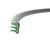 Military Specification M22529/2-7R-25 Green/Gray Composite Edging Grommet - 50-Foot Length