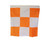 Safety Flag APF Orange/White Checkered 36" x 36" Airport Flag - 24/Pack