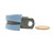 Military Specification M85052/3-7 Crescent Steel Blue Nitrile Rubber Clamp, Loop - 3/Pack