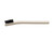 West Coast Brush 330-N Tan Wood 7/16" x 7-3/4" Handle 3 x 7 Row 7/16" Nylon Trim Scratch Brush