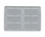 3M™ Twist-Lok™ 961 Gray 3.5" x 2.5" x 4.75" Griddle Pad Holder - 6/Pack