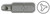 Pan American Tool 28-505 Steel #10 NAS4005 Style PAT-TWD-5 1" Long Tri-Wing Screw Insert Bit