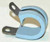 Military Specification M85052/3-18 Crescent Steel Blue Nitrile Rubber Clamp, Loop