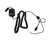 David Clark 18667G-46 Model C033B Black Headset/Radio Push-to-Talk Adapter