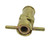 Curtis CCA-3400 Brass 1/2" x .705 Long Spiral to Open/Turn to Lock Hose Barb Fuel Drain Valve
