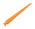 Jus N Tyme JNT211C40-org Orange 9" Double Edge (3/4" and 1/4") Glass Filled Nylon Seat Track Scraper