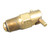 Curtis CCA-1250 Brass 1/8" NPT x .790 Long Spiral to Open/Turn to Lock Pipe Thread Fuel Drain Valve