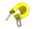 Military Specification M85052/1-7 Crescent Steel Yellow Nitrile Rubber Clamp, Loop