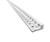 southco® D5-PR35S10 Aluminum/Stainless Steel Panel Line Right Angle 1/4-Turn Fastener Rail - 10' Length