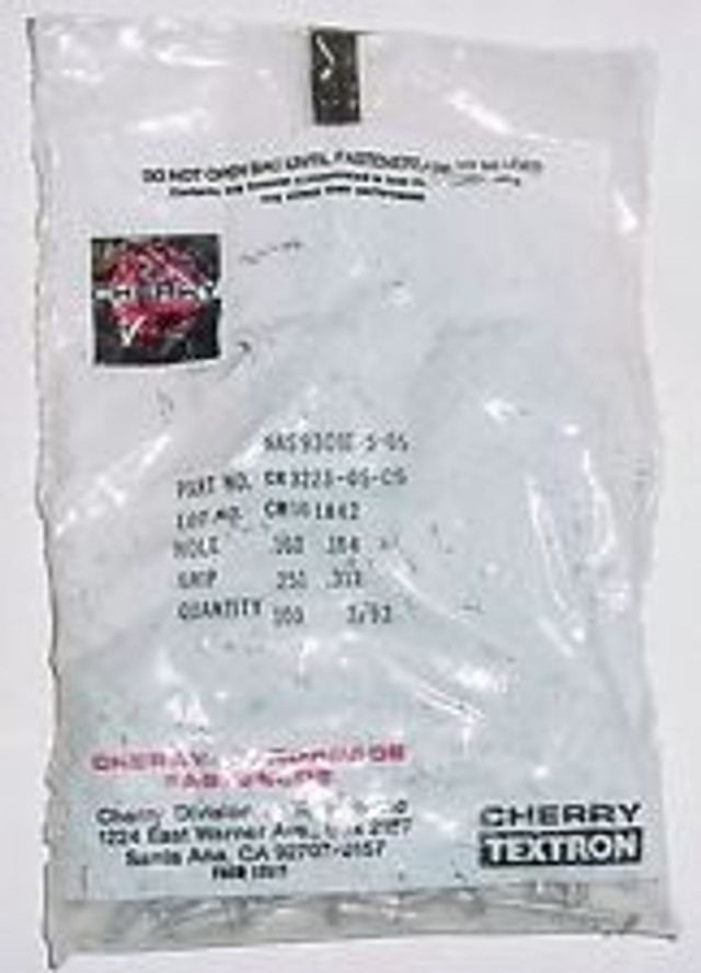 Cherry Aerospace CR3524606 CherryMAX 100 Flush Head Blind Rivet at