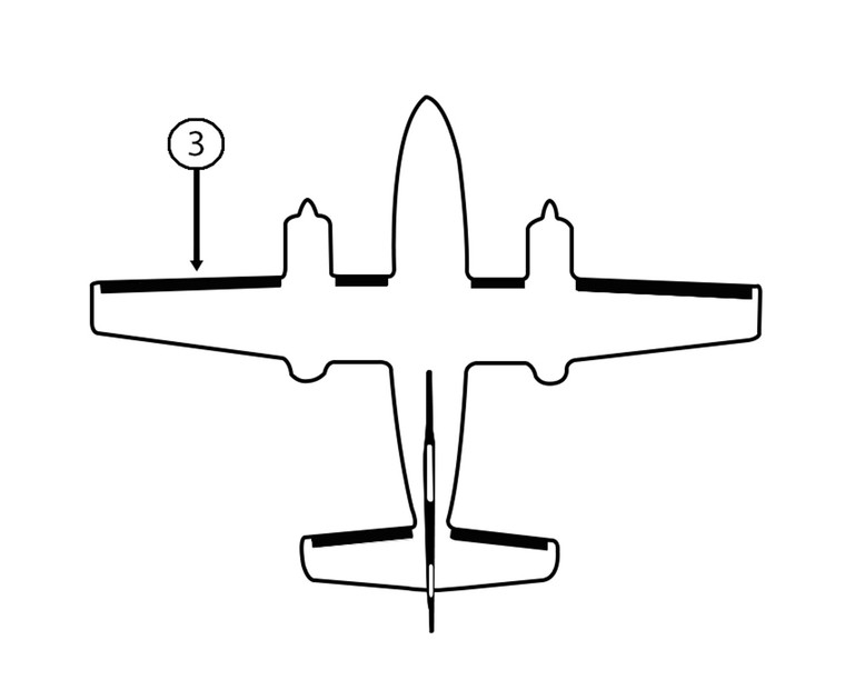 GOODRICH P27S-7D5070-55 FASTboot® Cessna 425 LH Nacelle - Tip De-Ice Boot