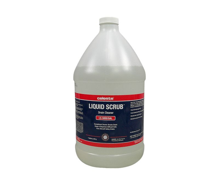 Celeste® LIQUID SCRUB™ LS-5000/GAL Clear Galley Drain Cleaner - Gallon Jug