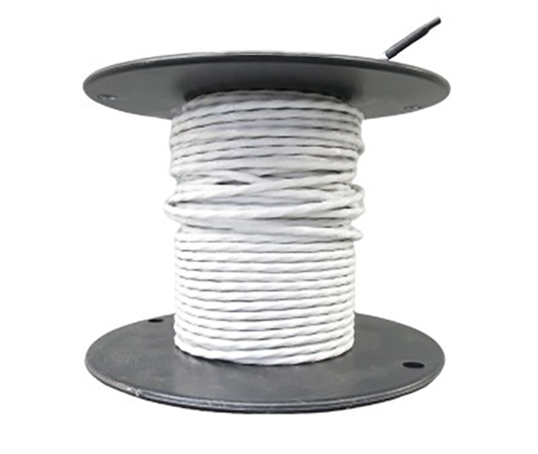Military Specification M27500/22TG3T14 White Jacket 22 AWG 3 Conductor Shielded Cable - 100-Foot Length