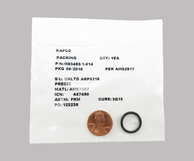 Military Specification M83485/1-014 O-Ring - 20/Pack
