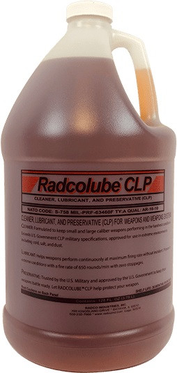 RADCOLUBE® CLP Transparent MIL-PRF-63460E Spec 3-in-1 Gun Oil - Gallon Jug - 6/Pack