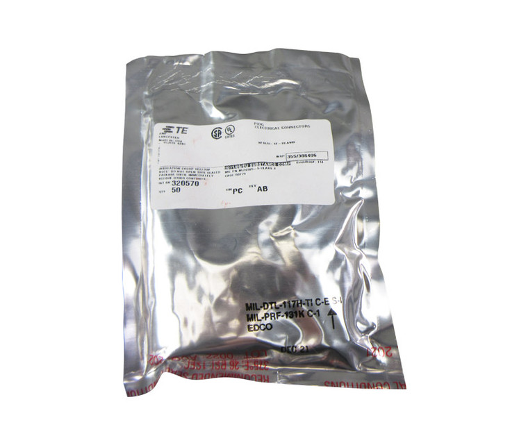 Military Specification M7928/5-5 Yellow Splice, Conductor - 30/Pack