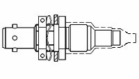 TE Connectivity DK-621-0440-4S Connector Triaxial RCP Solder ST Cable Mount
