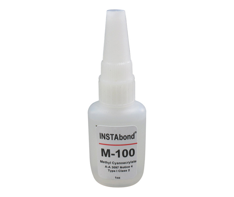 INSTAbond® M-100 Clear A-A-3097 Type 1 Class 2 Cyanoacrylate Adhesive - 1 oz Bottle