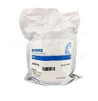 SATWIPES® SW420044 100% 1200 mL Isopropyl Alcohol - 100 Saturated 6" x 9" Wipes/Roll - 60/Pack