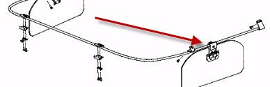 Rosen R1290500 Piper PA-46 Malibu/Meridian/Mirage Monorail Rosen Sunvisor System Visor Assembly