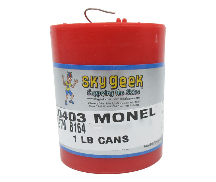 Military Standard MS20995NC32 Monel 0.032" Diameter Safety Wire - 1 lb Roll