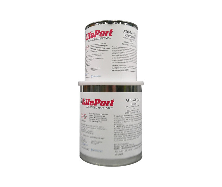 LifePort ATR-525 A/B Black ATRMS 202-01 TY I Spec Epoxy Adhesive Paste - Gallon Kit