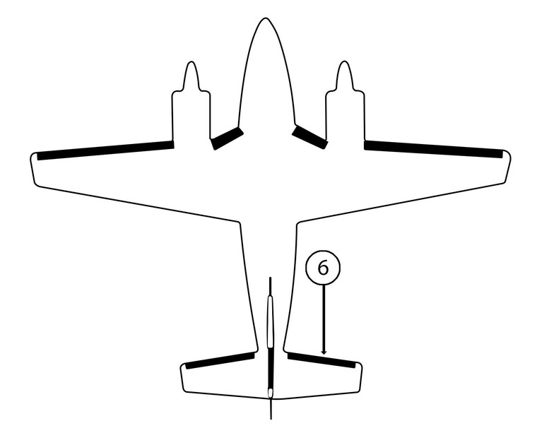 GOODRICH 25S-7D5026-04 Piper PA31 RH Horizontal Stabilizer De-Ice Boot