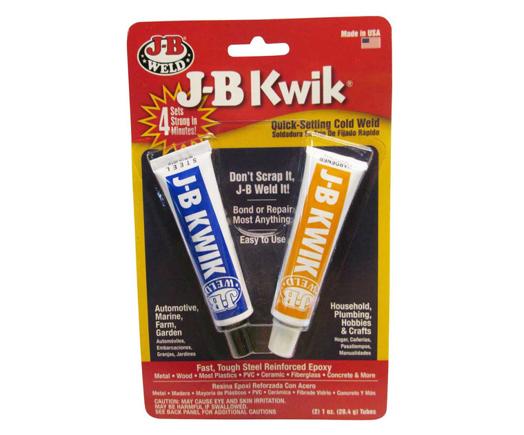 J-B Weld™ 8276 J-B KwikWeld™ Quick-Setting Cold Weld Epoxy - 2-1 oz Tube Kit