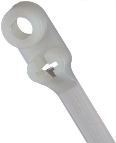 Ty-Rap® TY33M Natural Nylon 7" Strap, Tiedown, Electrical Components - 1000/Pack