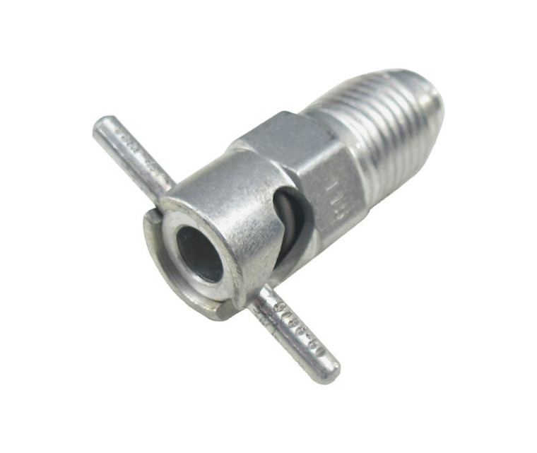 Curtis CCA-4900 Brass Cad 1/4" NPT x .945 Long Push to Open/Turn to Lock Pipe Thread Fuel Drain Valve