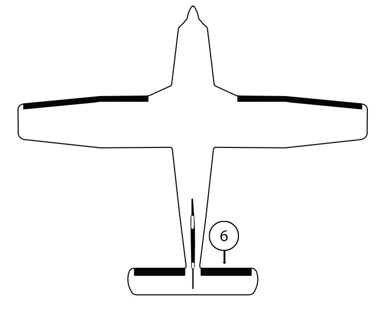 GOODRICH 25S5D5123-04 Piper PA32R-301T RH Horizontal Stabilizer De-Ice Boot