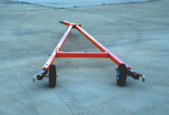 Brackett TR-6 Orange 12' T-6/Stearman/P-51/Staggerwing Tailwheel Towbar