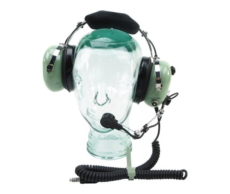 David Clark 18283G-03 Model H10-66 Over-the-Head 5-Foot Coil Cord Dual Impedance Military Headset