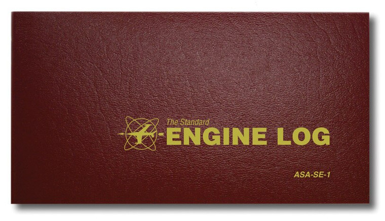 Aviation Supplies & Academics ASA-SE-1 Red The Standard™ Softcover Engine Log Book