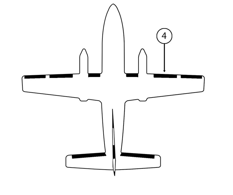 GOODRICH 29S5D5158-03 Embraer 110P1/P2 LH Inboard Wing De-Ice Boot
