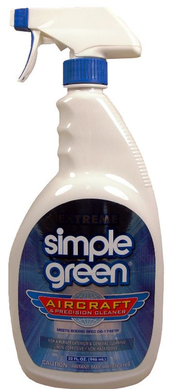 Extreme Simple Green® 13412 Aircraft & Precision Cleaner - 32 oz Trigger-Spray Bottle