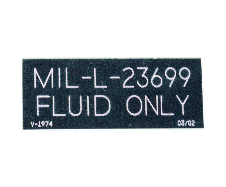 Tronair® V-1974 Label - Mil - L - 23699