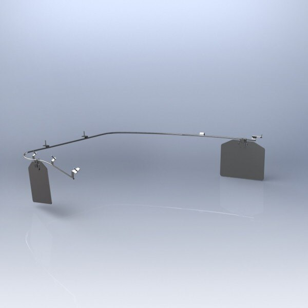 Rosen RF900-300-1 Dassault Falcon 900 Series Monorail FAA-STC'd Complete Sunvisor System Kit