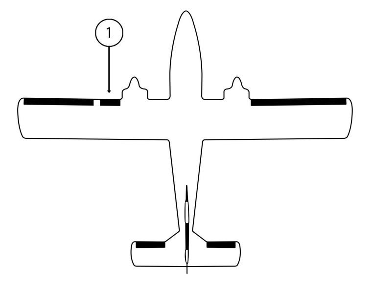 GOODRICH P25S5D5039-01 FASTboot® Partenavia P68 LH Nacelle - Light De-Ice Boot