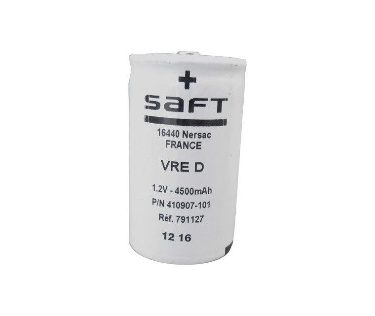 SAFT 410907-101 VRE D Cell NiCad 1.2-Volt Battery - 4500mAh