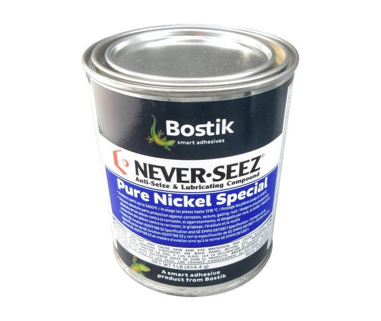 BOSTIK® NSN-165 NEVER-SEEZ® Pure Nickel Anti-Seize Compound - 1 lb Flat Top Can
