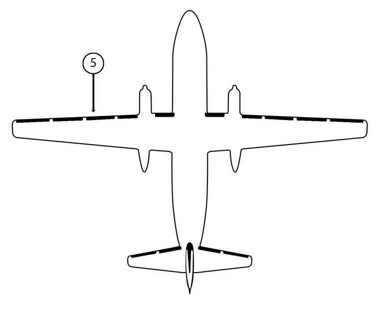 GOODRICH 22-7D5044-05 Fokker F27 LH Light - Break 1 De-Ice Boot