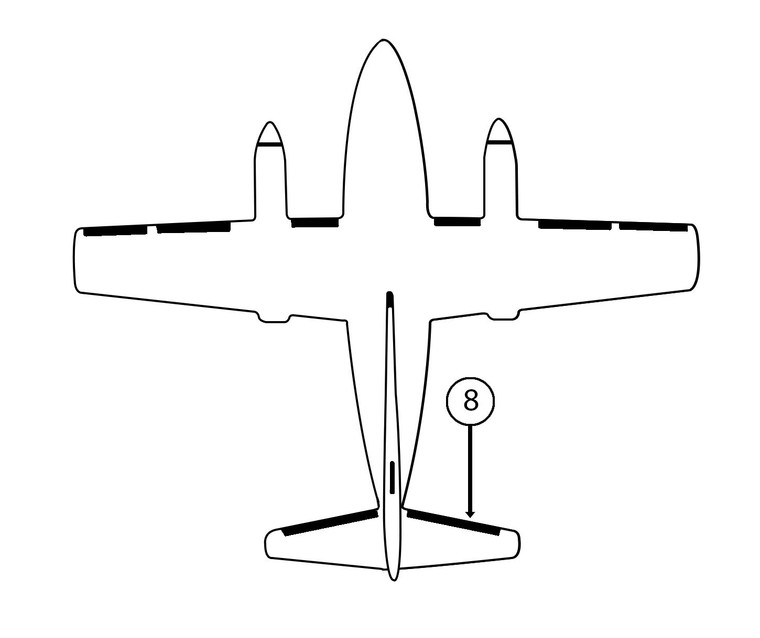 GOODRICH P29S7D5135-32 FASTboot® Embraer 120 RH Horizontal Stabilizer De-Ice Boot