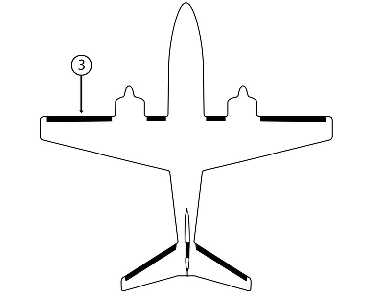 GOODRICH P25S7D5066-05 FASTboot® Piper PA601, PA601P, PA602P & PA700P LH Nacelle - Tip De-Ice Boot