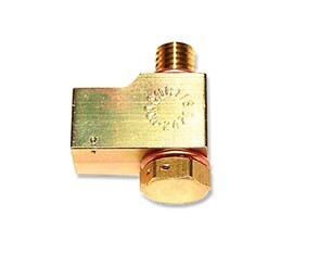 Curtis CCA-2470 Aluminum 12mm (1.75") x 1.335 Long Rotax 90° Oil Drain Valve Adapter