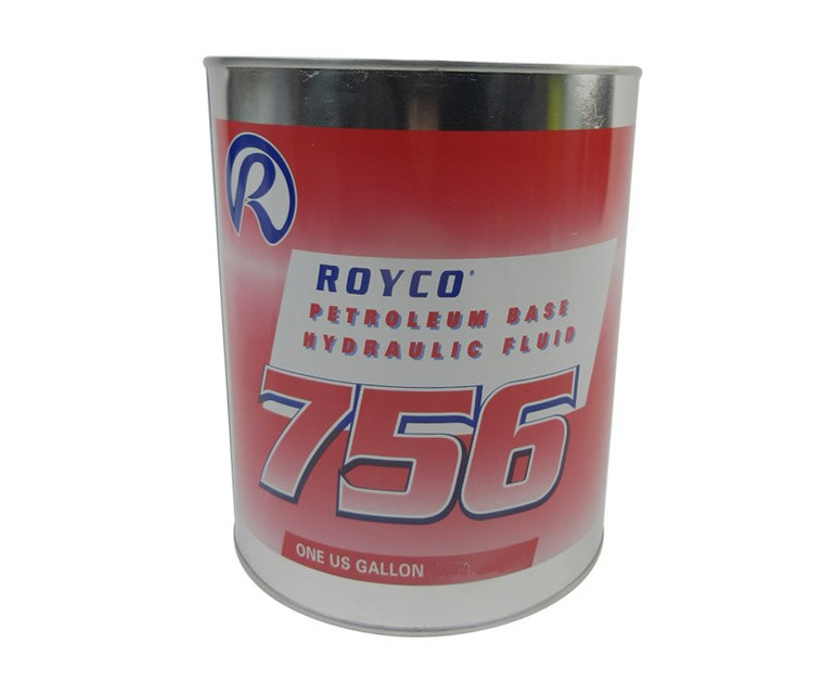 ROYCO® 756 MIL-PRF-5606H Amend. 3 Spec Mineral Oil Based Aircraft Hydraulic Fluid - Gallon Can
